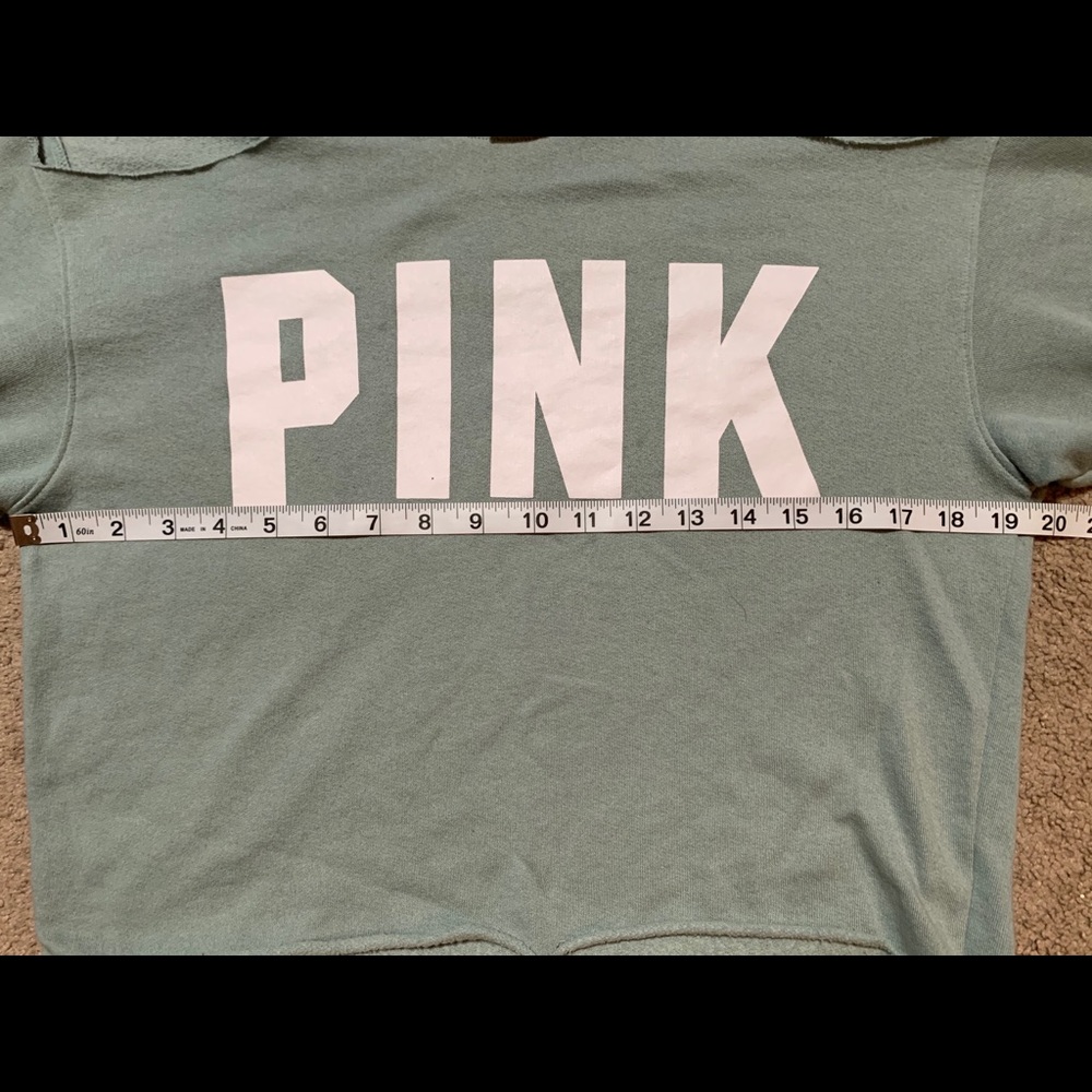 VS PINK Cold Shoulder Cropped Sweatshirt - Picture 3 of 3